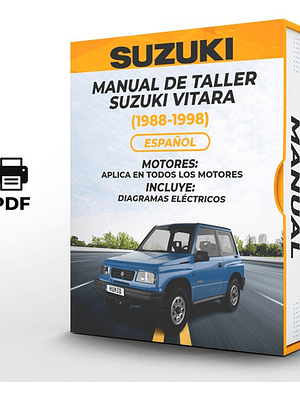 Manual de Taller Suzuki Vitara (1988-1998) Español Diagramas Eléctricos