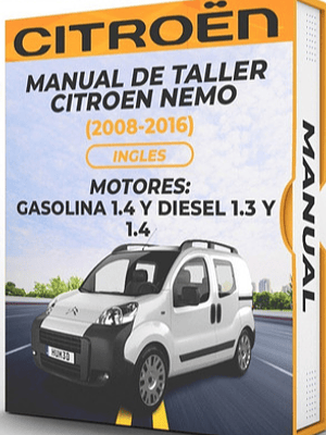 Manual de Taller Citroen Nemo (2008-2016) INGLES Diagramas Eléctricos