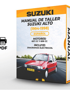 Manual de Taller Suzuki Alto (1994-1998) Español Diagramas Eléctricos