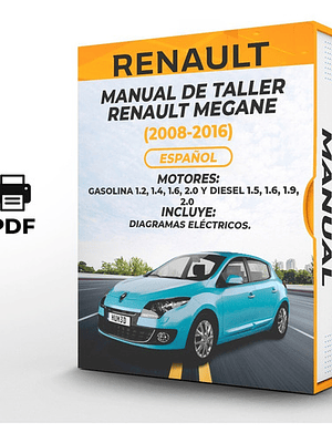 Manual de Taller Renault Megane (2008-2016) Español Diagramas Eléctricos