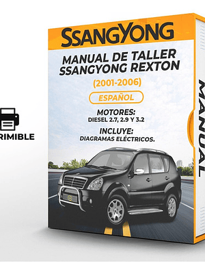 Manual de Taller Ssangyong Rexton (2001-2006) Español Diagramas Eléctricos