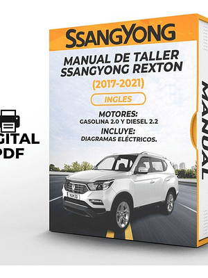 Manual de Taller Ssangyong Rexton (2017-2021) Ingles Diagramas Eléctricos