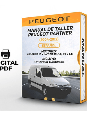 Manual de Taller Peugeot Partner (2004-2012) Español Diagramas Eléctricos