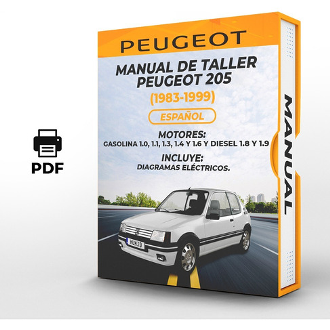 Manual de Taller Peugeot 205 (1983-1998) Español Diagramas Eléctricos 1