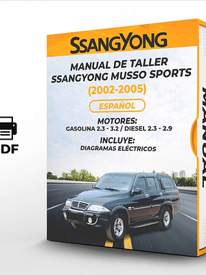 Manual de Taller Ssangyong Musso Sports (2002-2005) Diagramas Eléctricos
