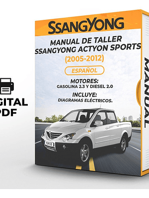 Manual de Taller Ssangyong Actyon Sports (2005-2012)  Diagramas Eléctricos