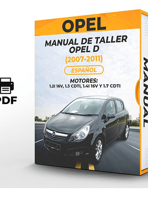 Manual de Taller Opel D (2007-2011) Español Diagramas Eléctricos