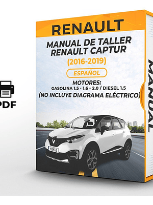 Manual de Taller Renault Captur (2016-2019) Español Diagramas Eléctricos