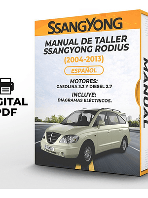 Manual de Taller Ssangyong Rodius (2004-2013) Español   Diagramas Eléctricos