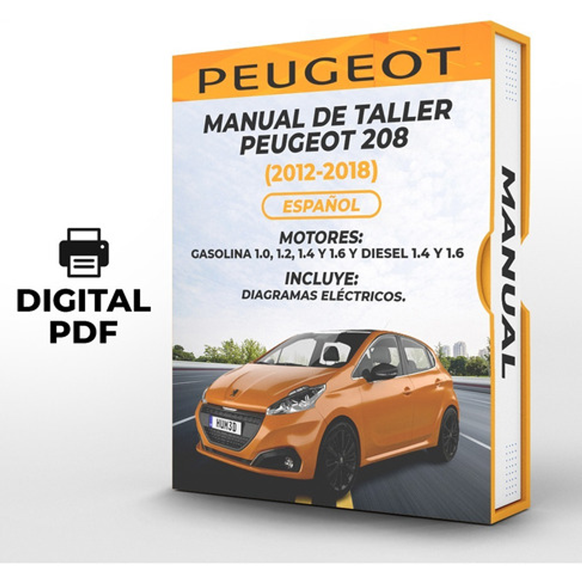 Manual de Taller Peugeot 208 (2012-2018) Español Diagramas Eléctricos 1
