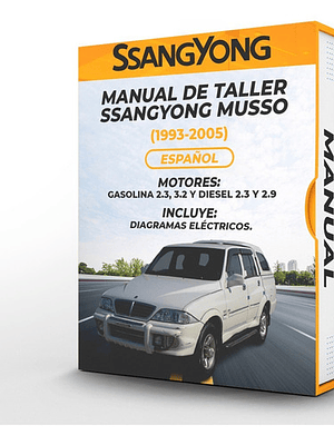 Manual de Taller Ssangyong Musso (1993-2005) Español Diagramas Eléctricos