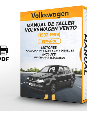 Manual de Taller Volkswagen Vento (1992-1999) Español Diagramas Eléctricos