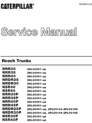Manual de servicio Caterpillar NPV60 Diagramas Eléctricos