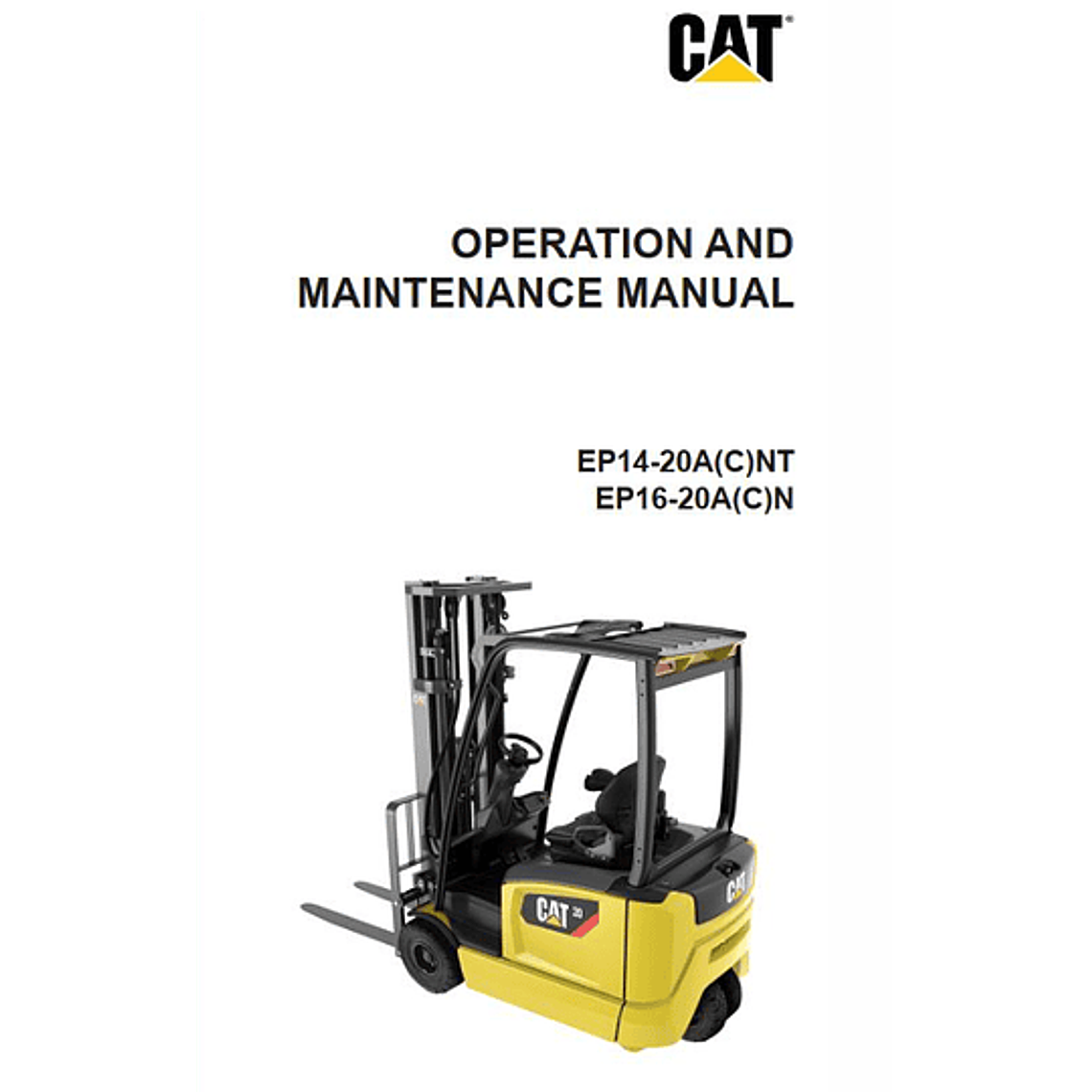 Manual de servicio, operación y mantenimiento Caterpillar EP20ANT Diagramas Eléctricos 1