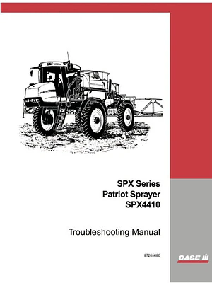 Manual de solución de problemas Patriot SPX4410 de Case IH Tractor