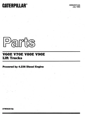 Manual de repuestos CATERPILLAR V90E