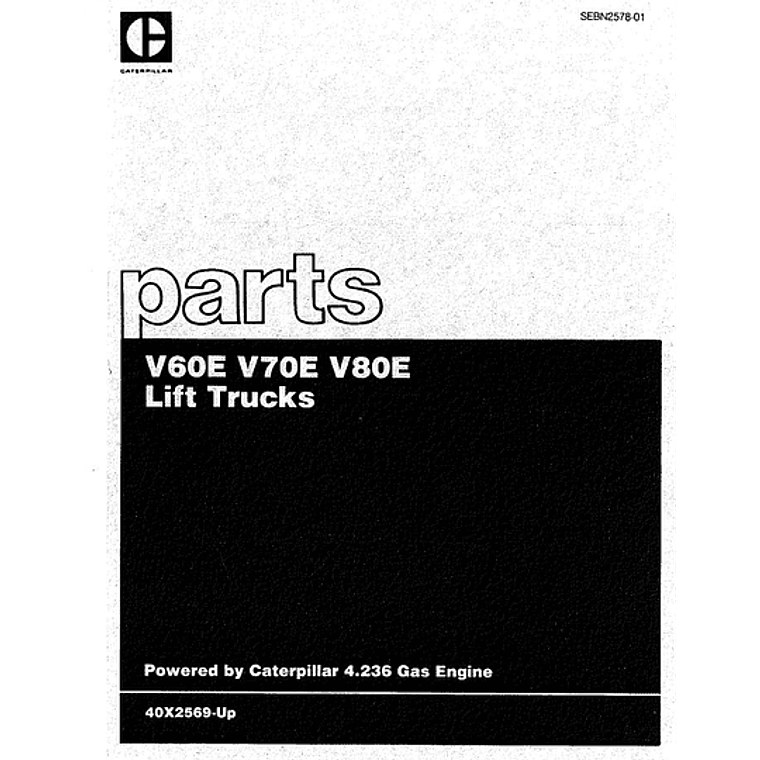 Manual de repuestos CATERPILLAR V60D V70D V80D 1