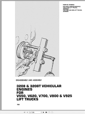 Manual de servicio Caterpillar V180C V200C V200C STR V225C