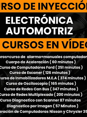 Curso de Inyección Electrónica Automotriz - 10 Vídeos 