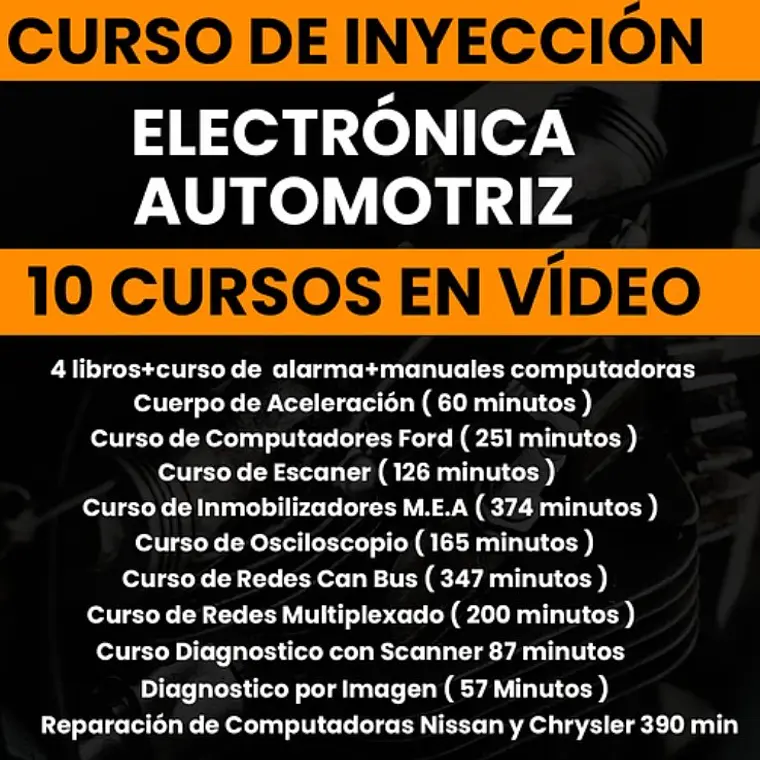 Curso de Inyección Electrónica Automotriz - 10 Vídeos  1