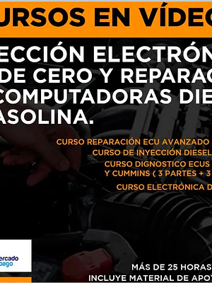 Curso en Vídeo - Inyección Electrónica Desde Cero y Reparación de Computadoras Diésel y Gasolina