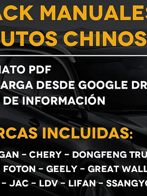 Pack  de Manuales de Autos Chinos