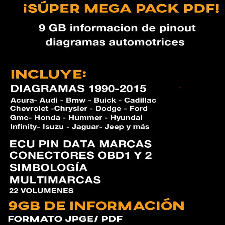 Super Pack  Pinot y Diagramas automotrices (1990 - 2015)  1