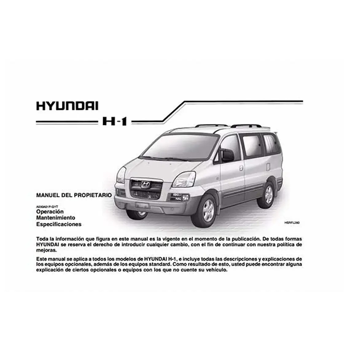 Manual De Usuario Hyundai H1 (1997-2007) Español 1