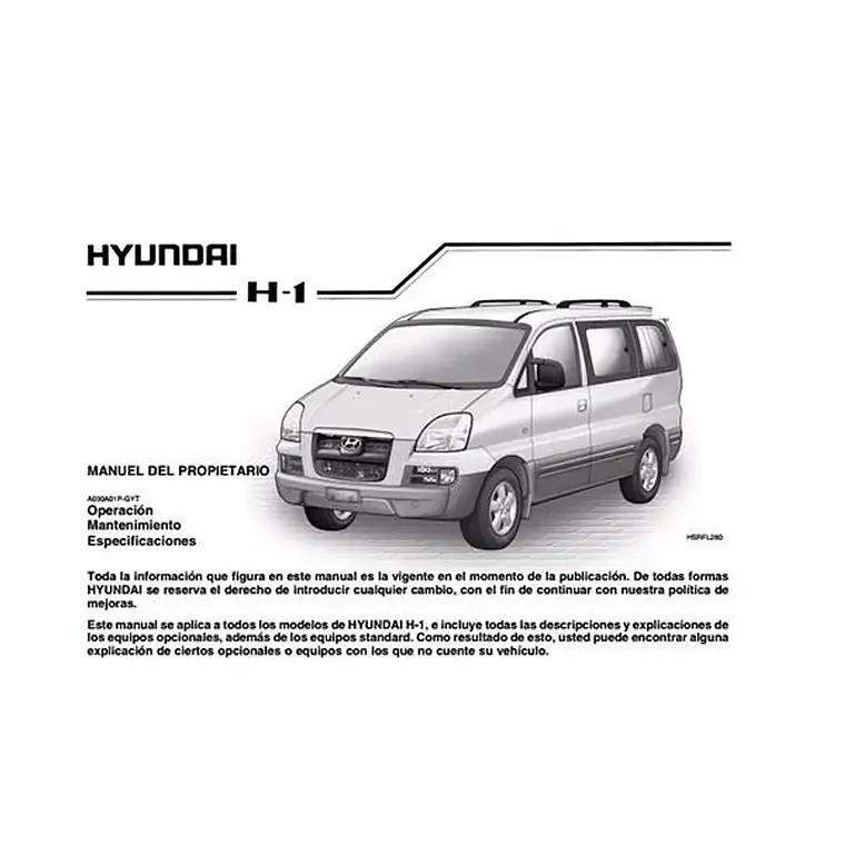 Manual De Usuario Hyundai H1 (1997-2007) Español 1