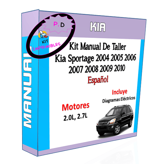 Manual Taller Kia Sportage 2004 2005 2006 2007 2008 2009-10