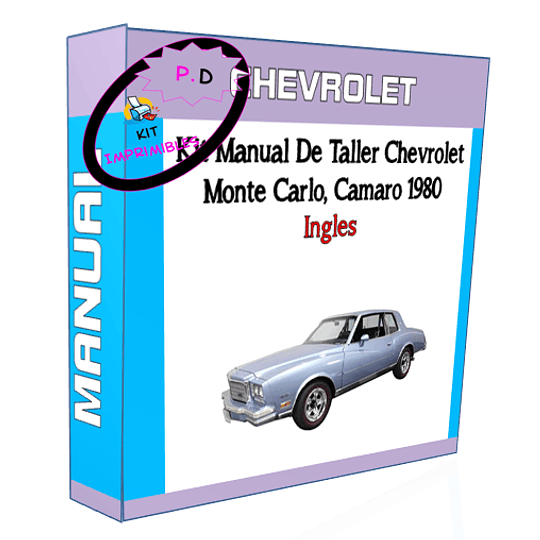 Manual De Taller Chevrolet Monte Carlo, Camaro 1980