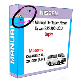 Manual De Taller Nissan Urvan E25 2001-2013 Ingles