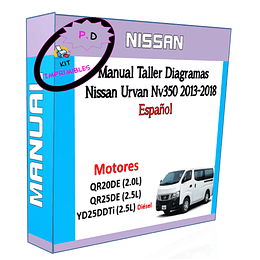 Manual Taller Diagramas Nissan Urvan Nv350 2013-2018 Español