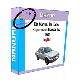 Manual De Taller Reparación Mazda 323 1988 Ingles