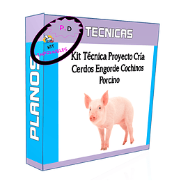 Kit Tecnica Proyecto Cria Cerdos Engorde Cochinos Porcino