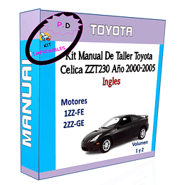 Manual De Taller Toyota Celica Zzt230 Año 2000-2005