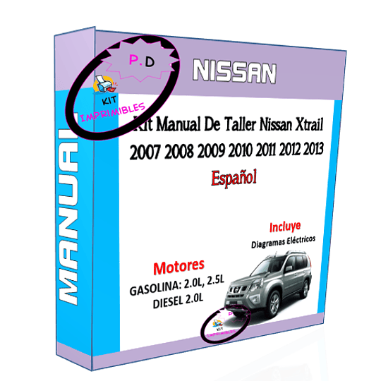 Manual Taller Nissan Xtrail 2007 2008 2009 2010 2011 2012-13