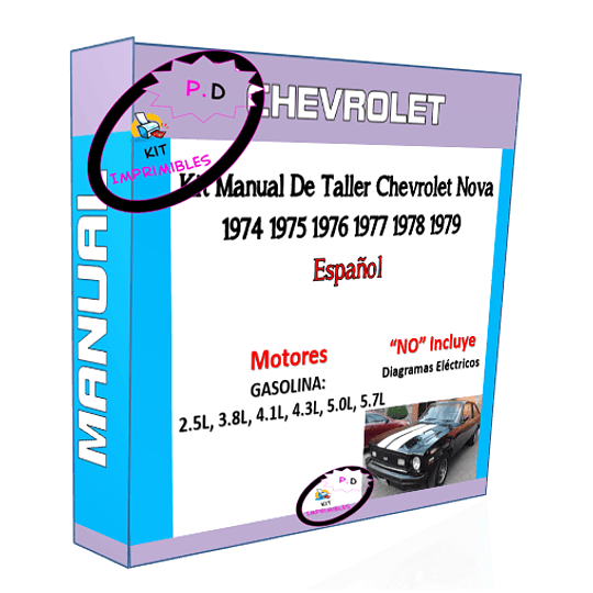 Manual Taller Chevrolet Nova 1974 1975 1976 1977 1978 1979