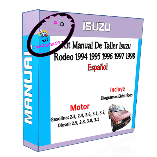 Manual De Taller Isuzu Rodeo 1994 1995 1996 1997 1998 Esp.