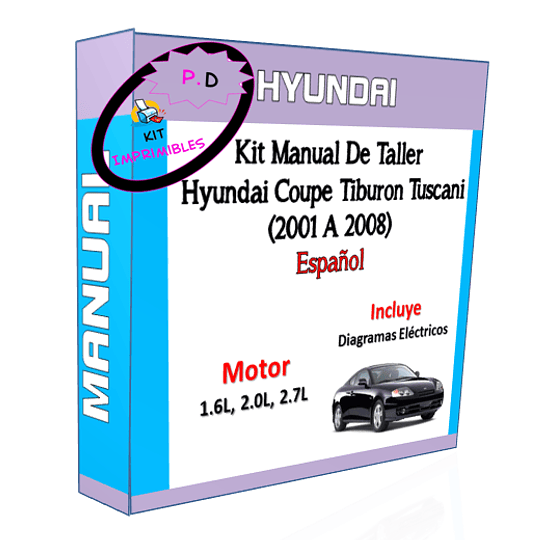 Manual De Taller Hyundai Coupe Tiburon Tuscani (2001-2008) Español