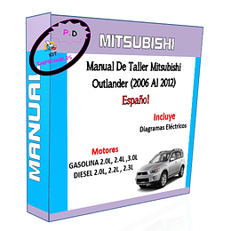 Manual De Taller Mitsubishi Outlander (2006 Al 2012) Español