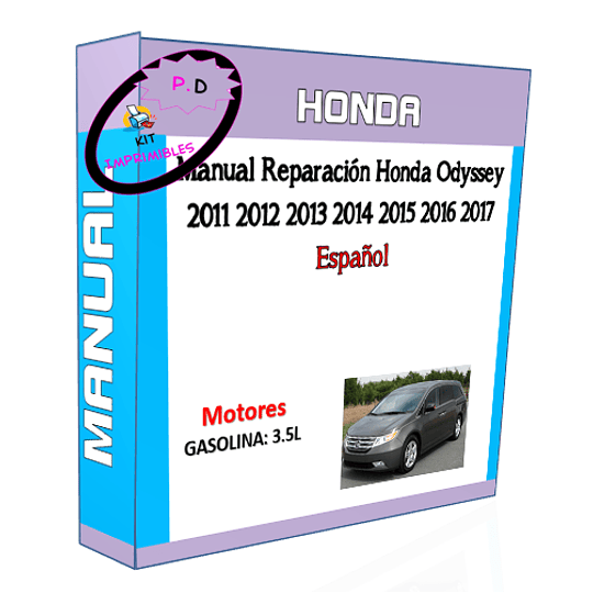 Manual Reparación Honda Odyssey 2011 2012 2013 2014 2015 2016 2017