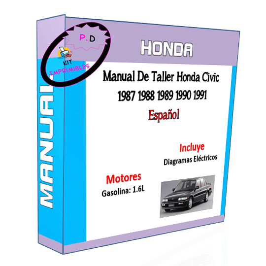 Manual De Taller Honda Civic 1987 1988 1989 1990 1991 Español