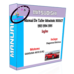 Manual De Taller Mitsubishi 3000GT 1993 1994 1995 Ingles