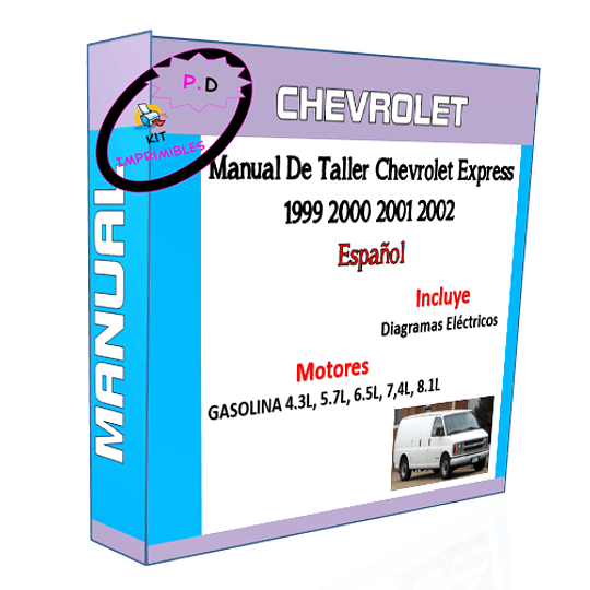 Manual De Taller Chevrolet Express 1999 2000 2001 2002 Esp.