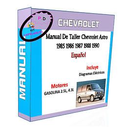 Manual De Taller Chevrolet Astro 1985 1986 1987 1988 1990 Español