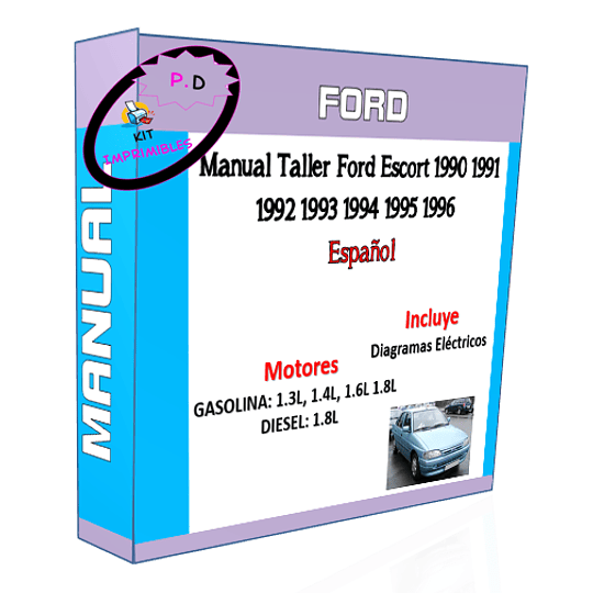 Manual Taller Ford Escort 1990 1991 1992 1993 1994 1995-1997 Español