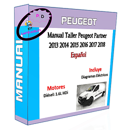 Manual Taller Peugeot Partner 2013 2014 2015 2016 2017 2018 Español