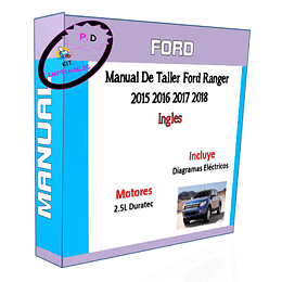 Manual De Taller Ford Ranger 2015 2016 2017 2018 Ingles