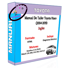 Manual De Taller Toyota Hiace (2004-2019) Ingles